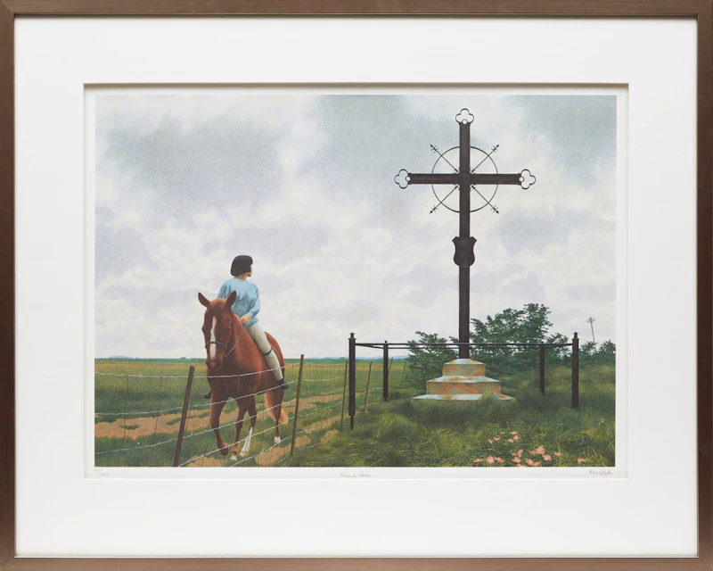 David Alexander Colville, French Cross, colour photolithograph - view 2