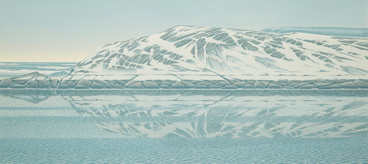 Christopher Pratt, Lance Point Rock, colour serigraph, 1990