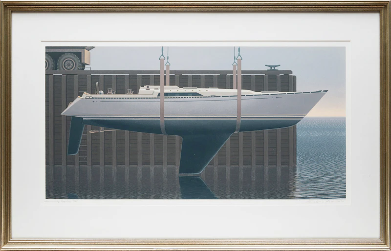Christopher Pratt, Launching Greyling , colour serigraph, 1992 - view 2