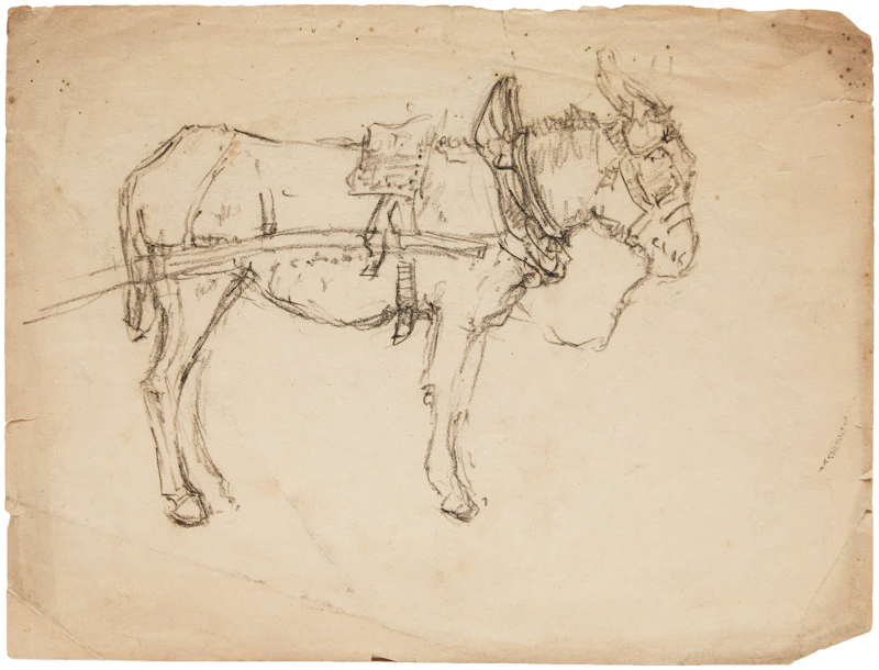 Horses and Farmers at Work; Donkey by Manly Edward MacDonald