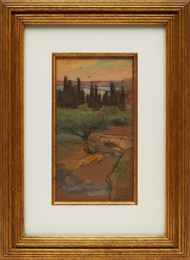 William Brymner, Country Landscape, watercolour, 1908 - view 2