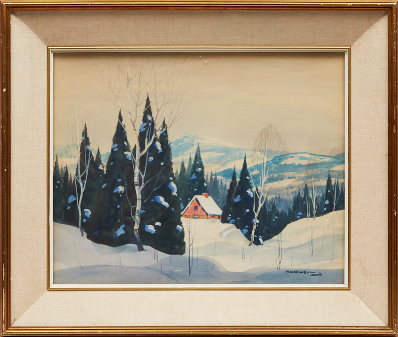 Graham Noble Norwell, Winter Landscape, watercolour - view 2