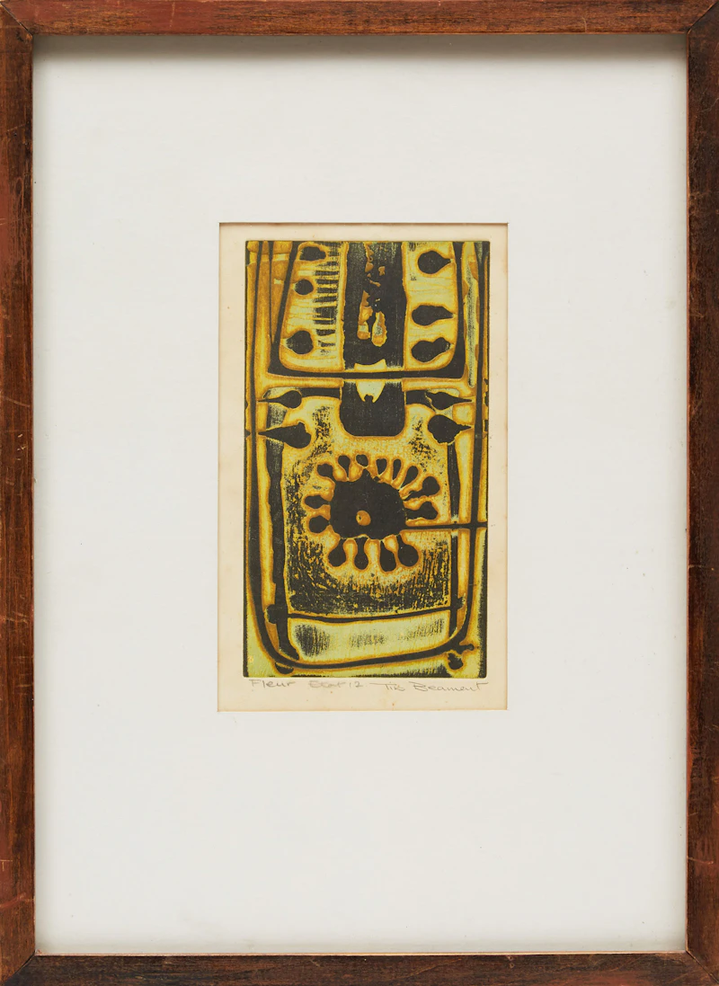 Tib Beament, Fleur, colour etching - view 2