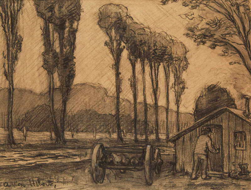 Adrien Hébert, Farm Scene