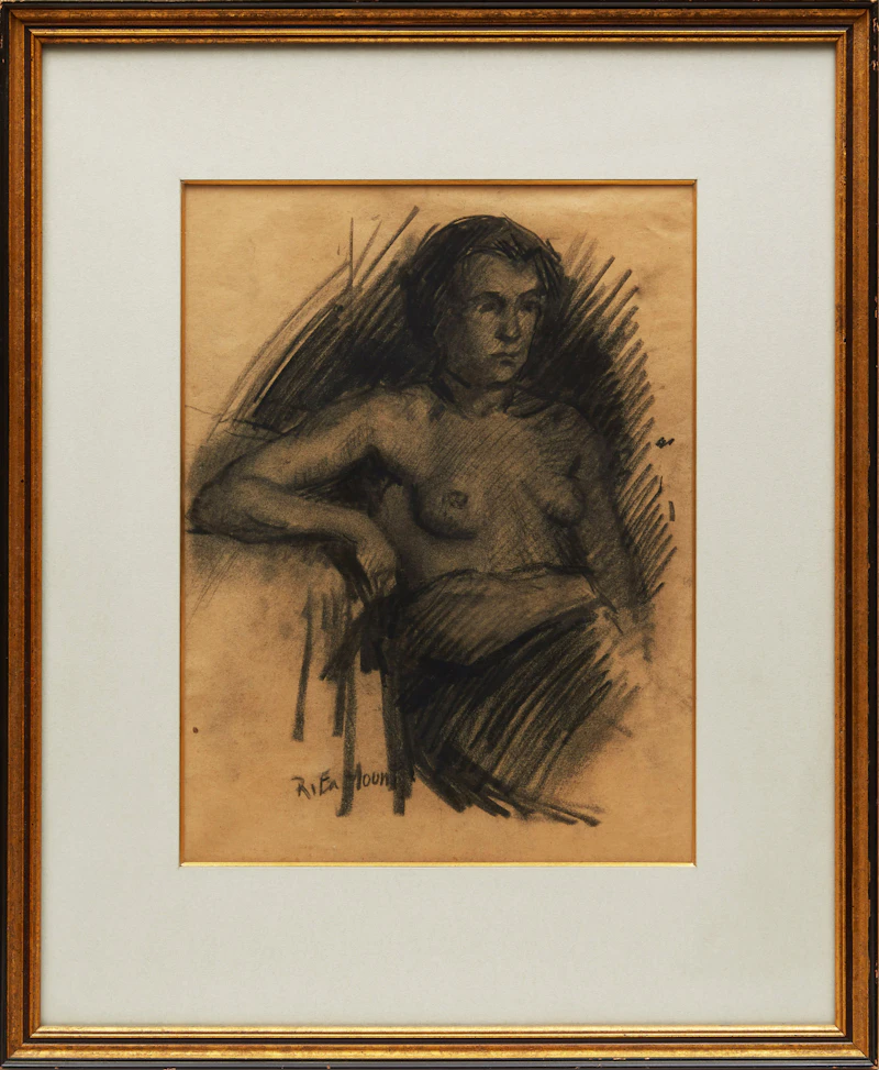 Rita Mount, Une femme nue, charcoal - view 2