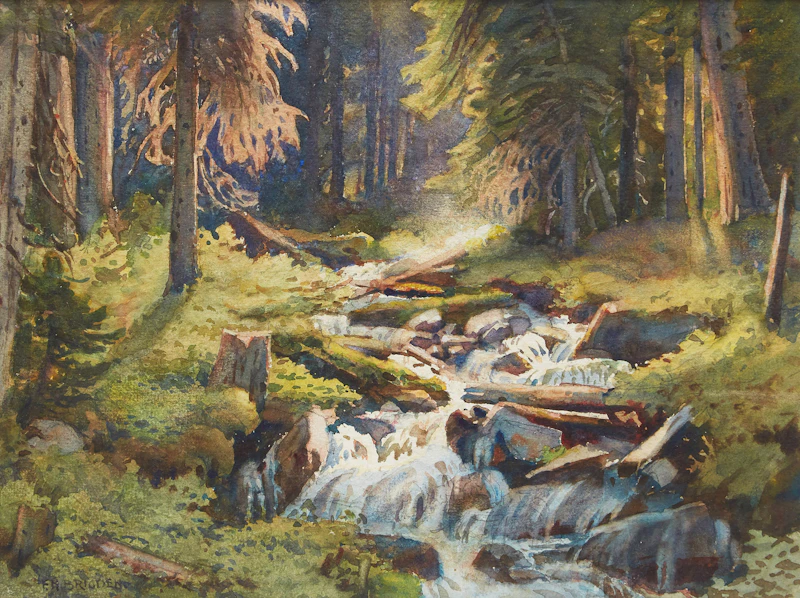 Mountain Brook by Frederick Henry Brigden