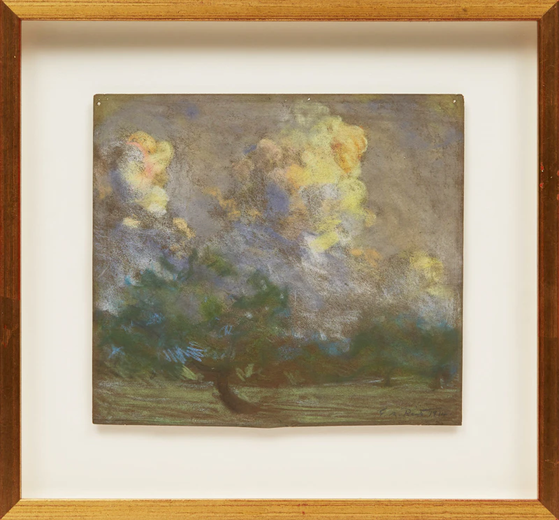 George Agnew Reid, Landscape with Clouds, pastel - view 2