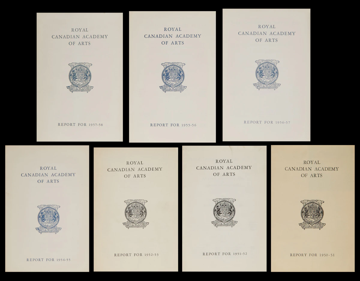 Books and Reference, Royal Canadian Academy of Arts Reports, seven reports