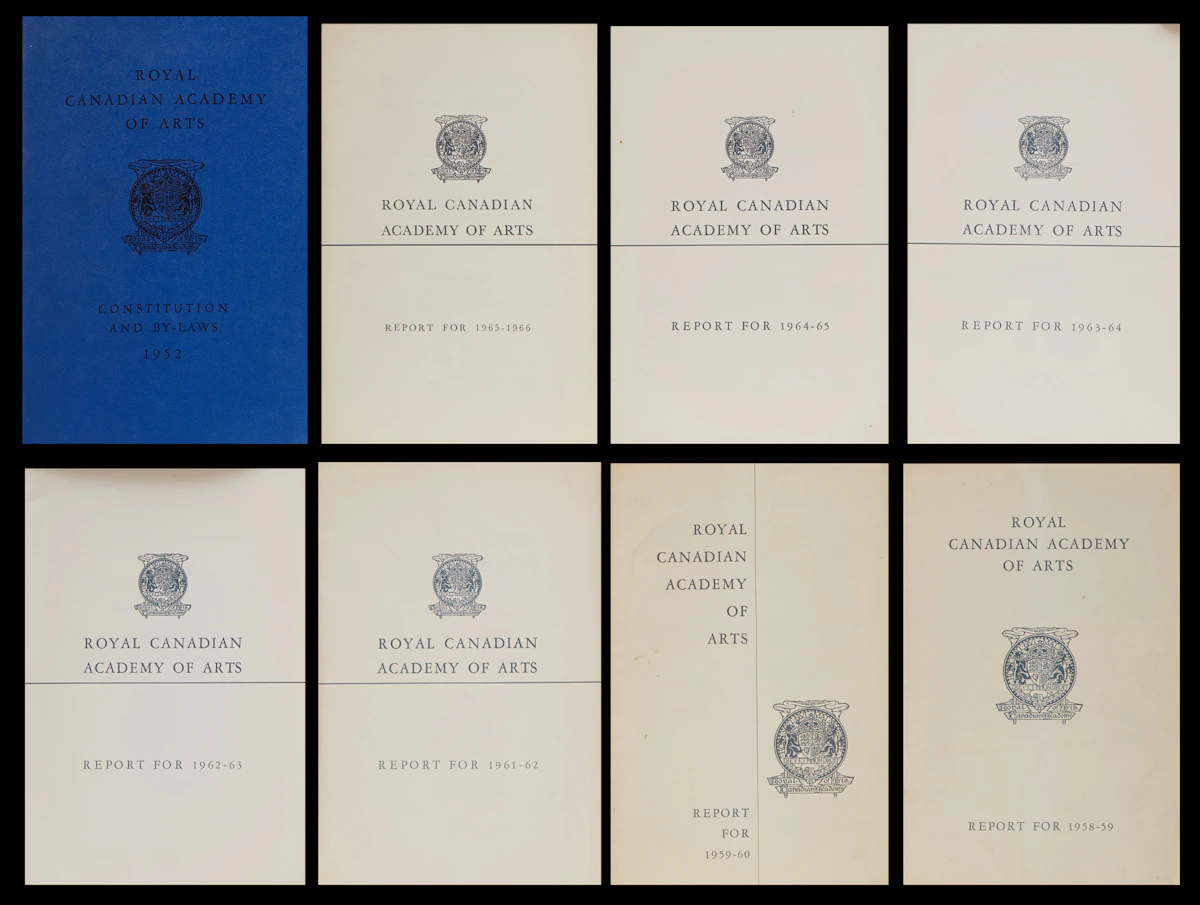 Books and Reference, Royal Canadian Academy of Arts Reports, seven reports