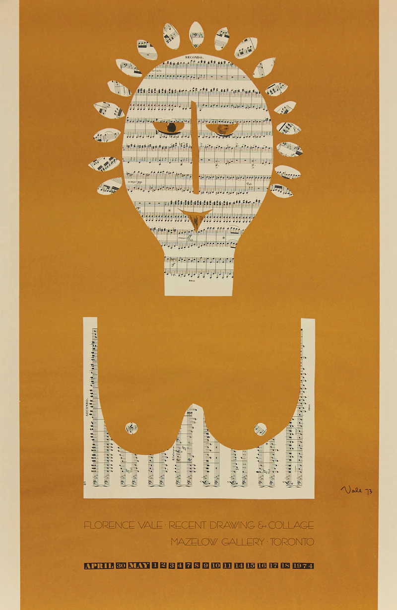 Harold Barling Town, New Town: Enigmas; Florence Vale: Recent Drawings & Collage, pair of posters - view 2