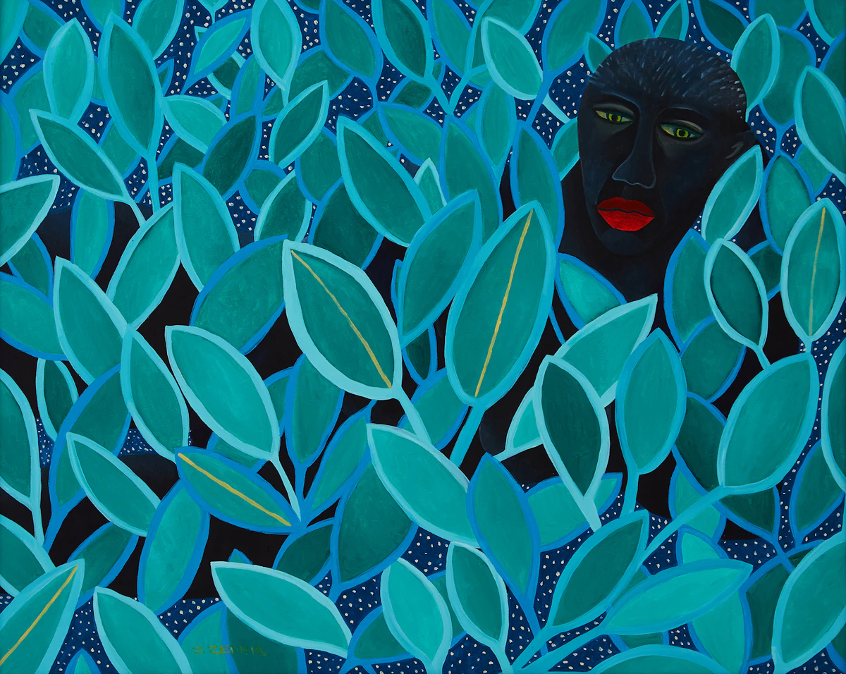 Jane Zednik, Waiting, acrylic on paper