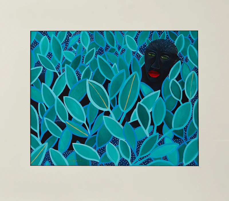 Jane Zednik, Waiting, acrylic on paper - view 2