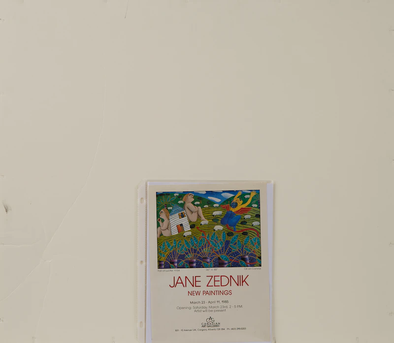 Jane Zednik, Waiting, acrylic on paper - view 3