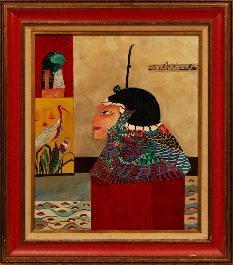 Marion Perlet, Untitled , oil on board, 1074 - view 2