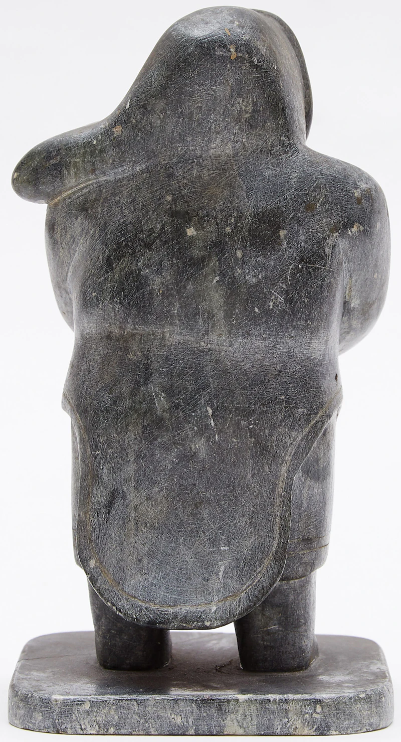 Unidentified Inuit Artist, Standing Woman, stone sculpture - view 4