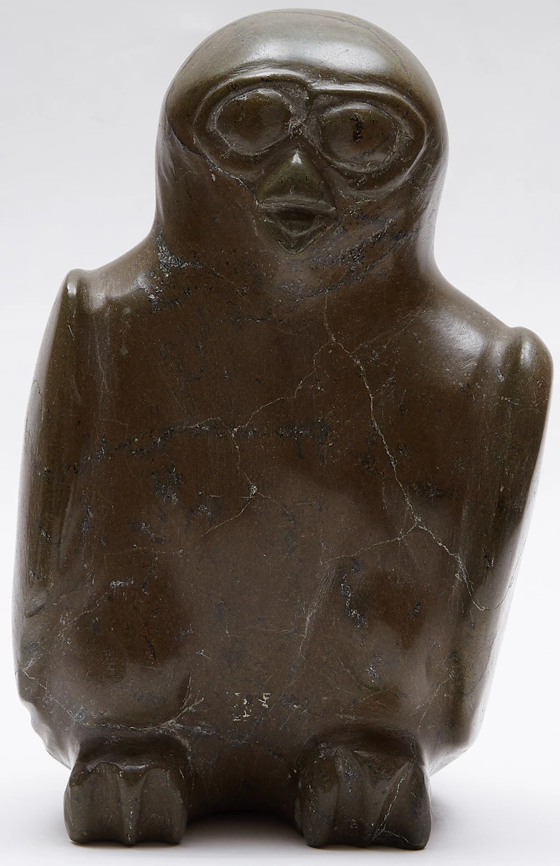 Possibly Oviloo Tunnillie, Owl, stone - view 2