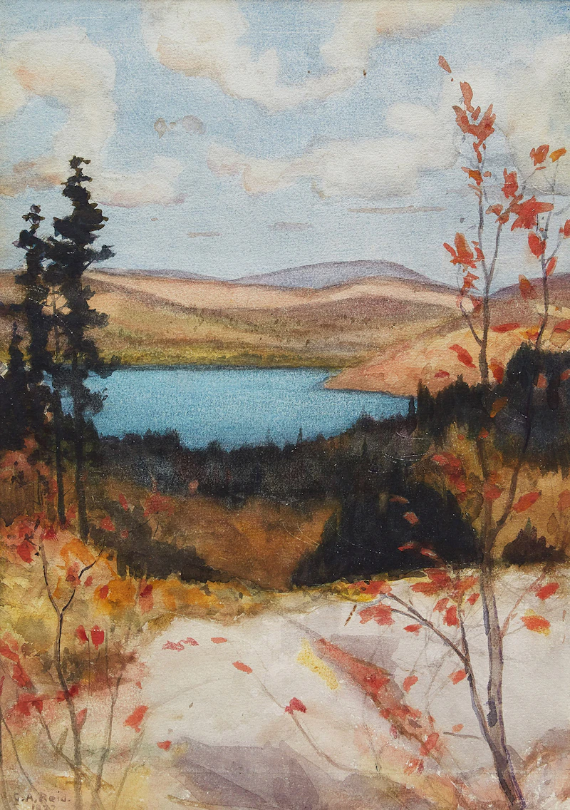 Landscape with Lake by George Agnew Reid
