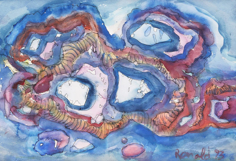 Untitled Abstract by William Ronald