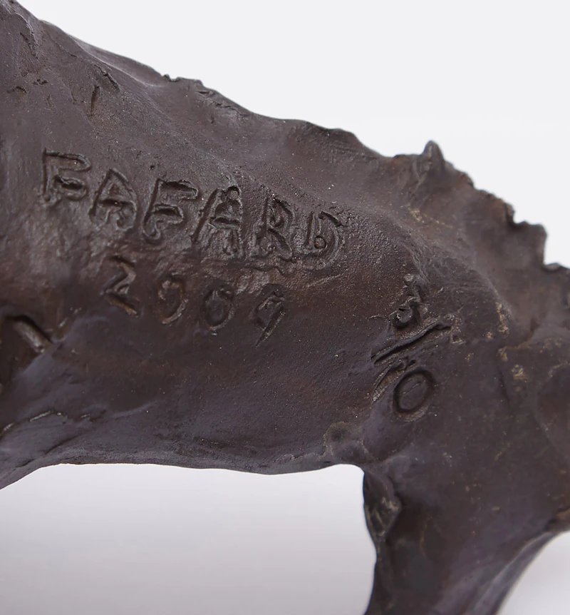 Joe Fafard, M Jaw , patinated bronze with wall mount, 2009 - view 5