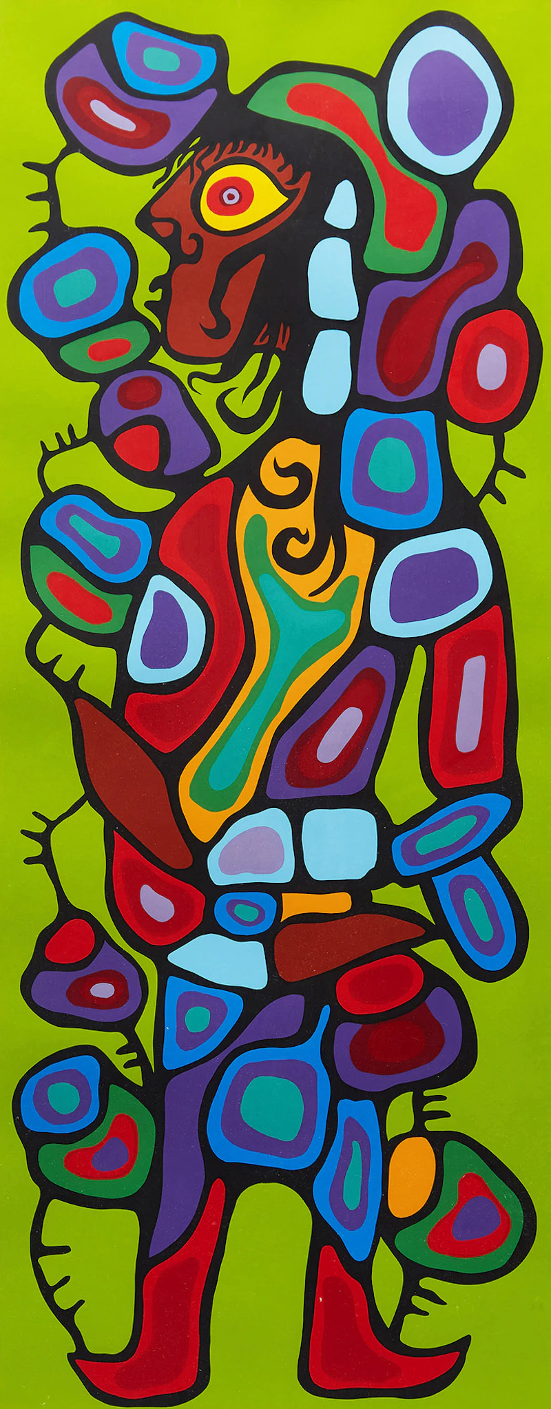 Norval Morrisseau, The Image of David on the Astral Plane, colour silkscreen print - view 2