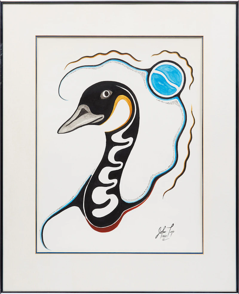 John Turo, Canada Goose, acrylic on paper - view 2