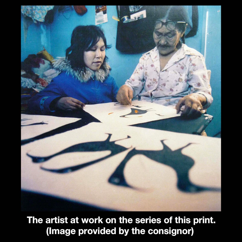 Ikayukta Tunnillie, Timiat Qimiklu, lithograph, 1978 - view 4