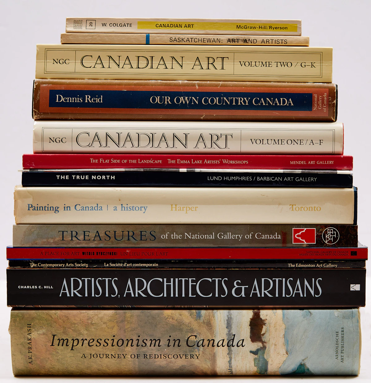 Books and Reference, Fifteen Canadian Art Reference Books, no-medium