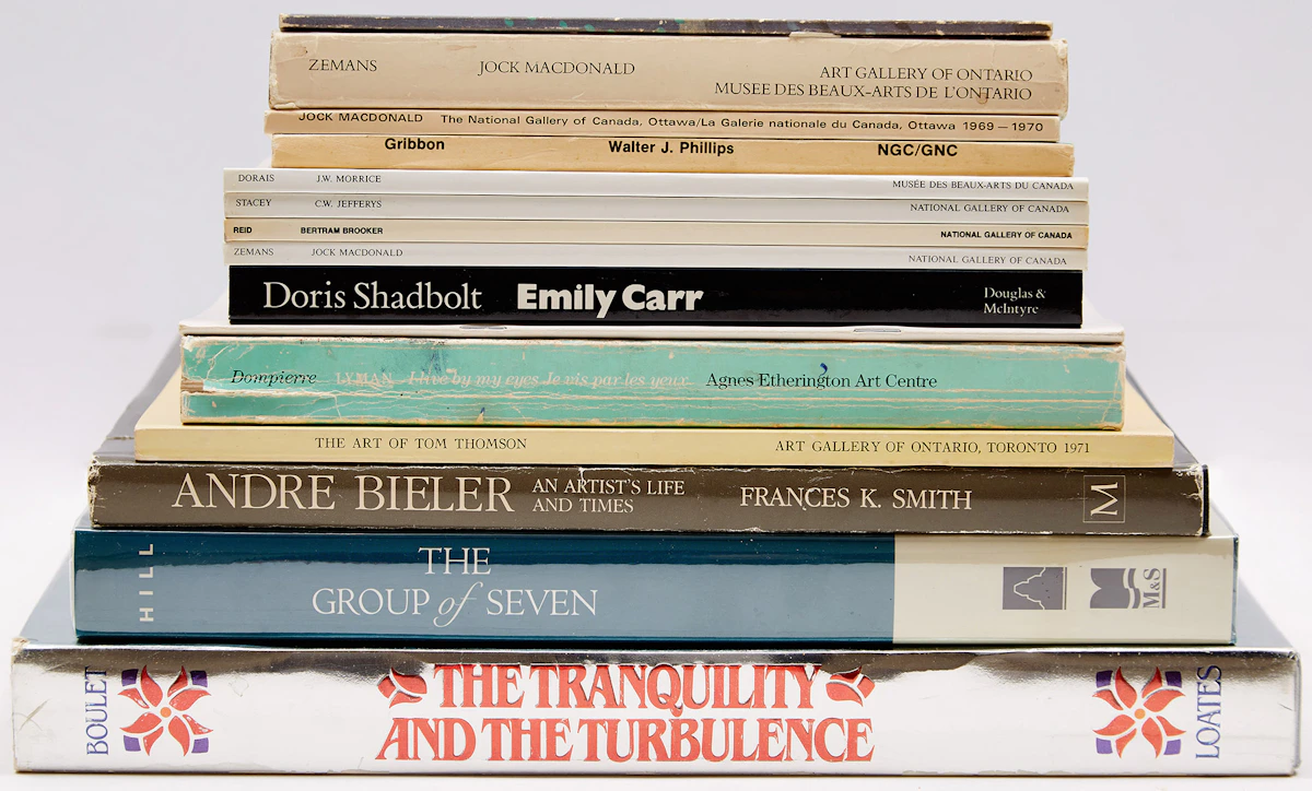 Books and Reference, Fifteen Canadian Art Reference Books, no-medium