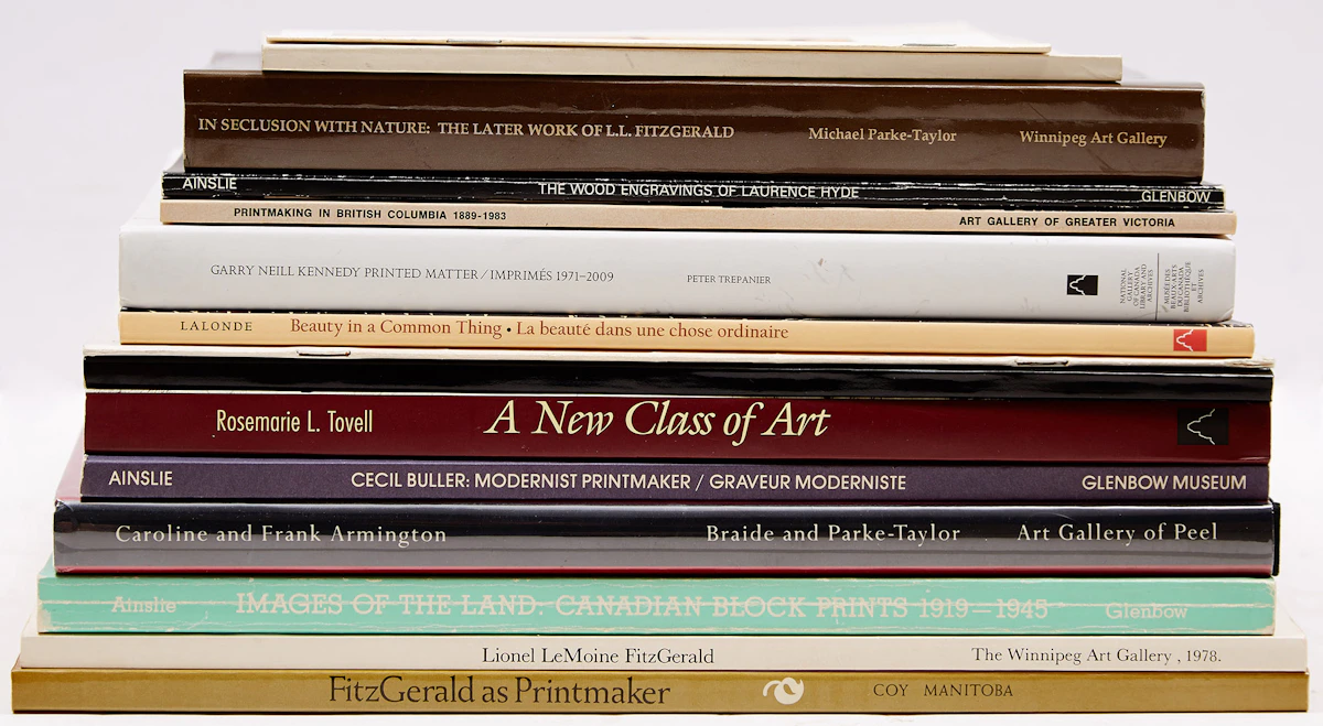 Books and Reference, Fifteen Canadian Art Reference Books, no-medium