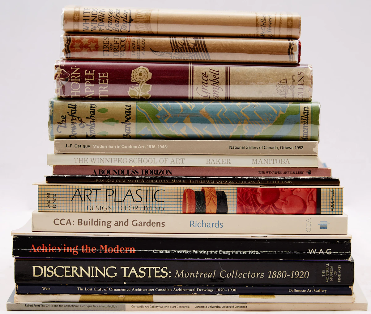 Books and Reference, Eighteen Canadian Art Reference Books, no-medium
