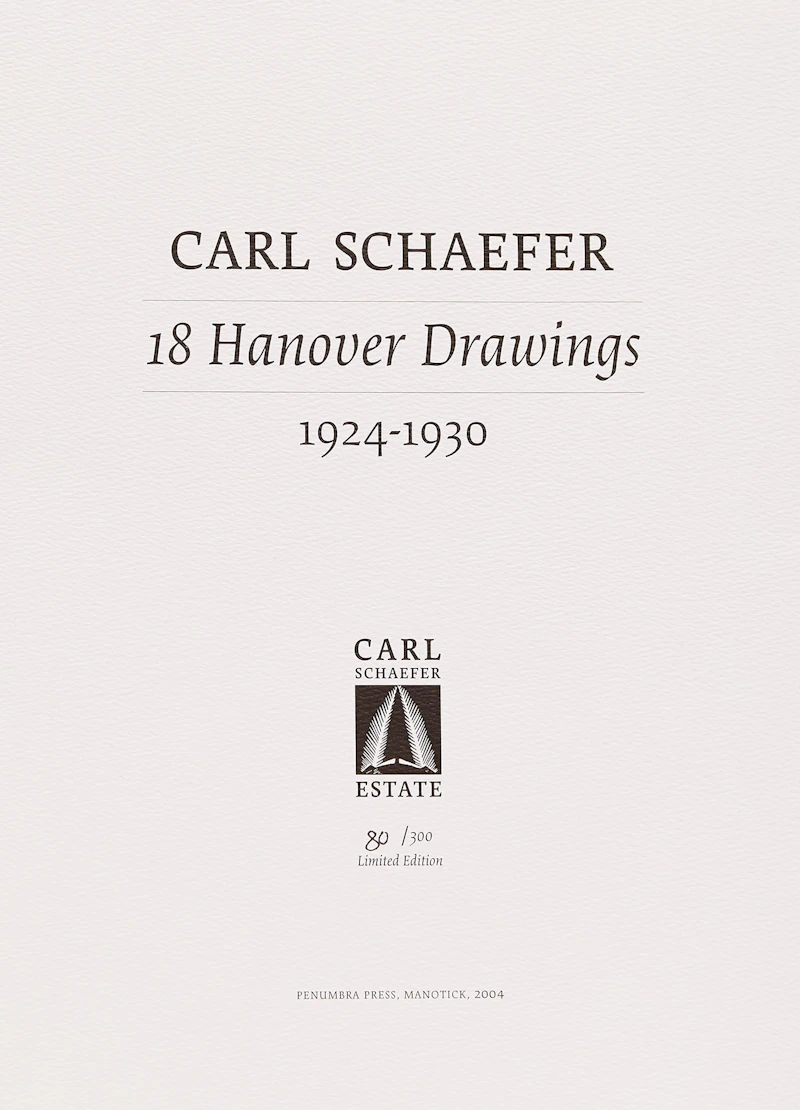 Carl Fellman Schaefer, 18 Hanover Drawings, 1924-1930, no-medium - view 7
