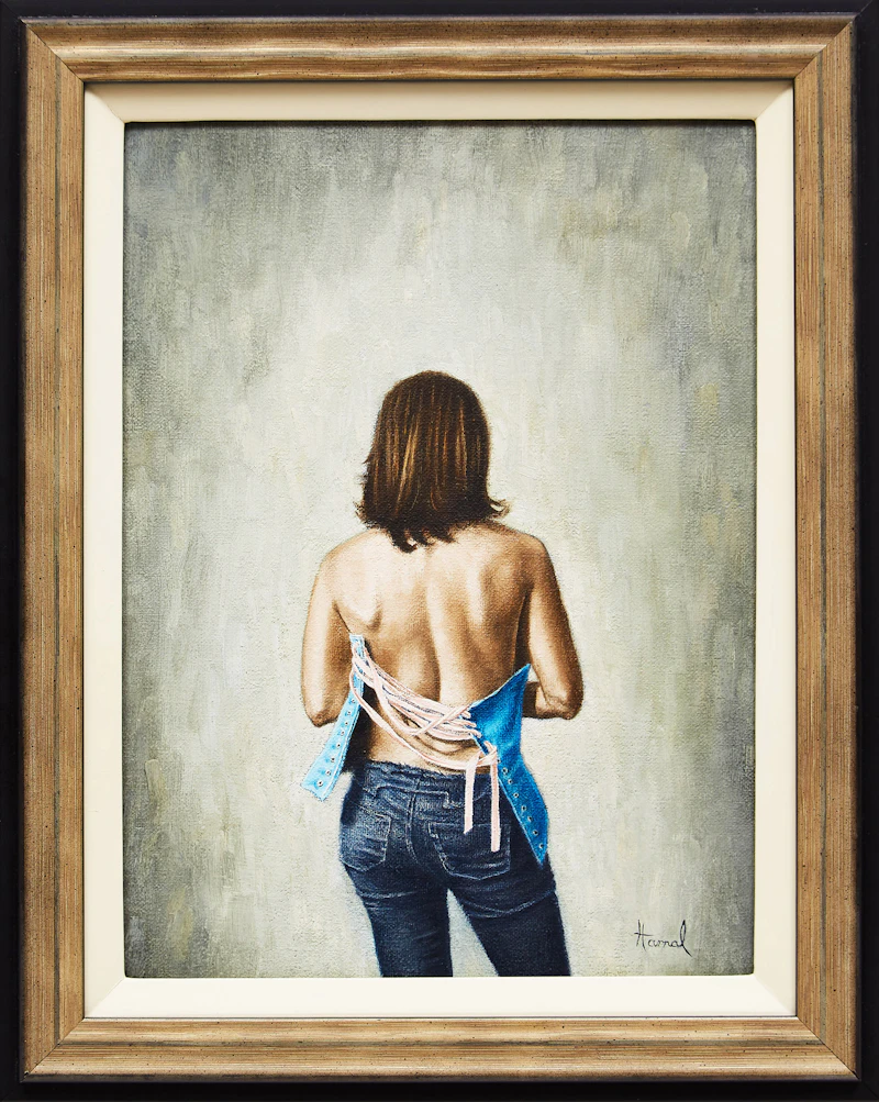 Kapil Harnal, Loose Laces, oil on canvas - view 2