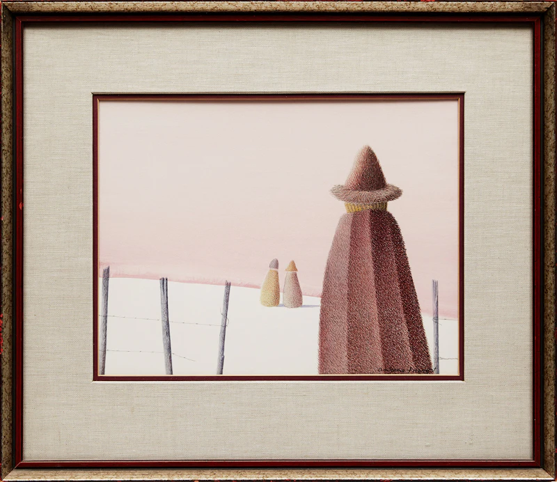 Antoine Prévost, Landscape with Three Figures, mixed media on paper - view 2