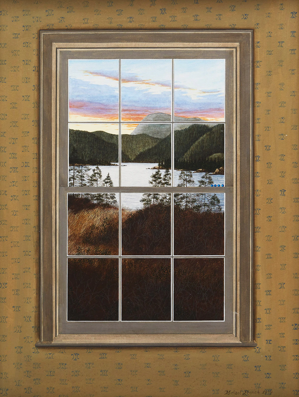 Michael French, Tankettles (Sunset & Window), acrylic, 1976