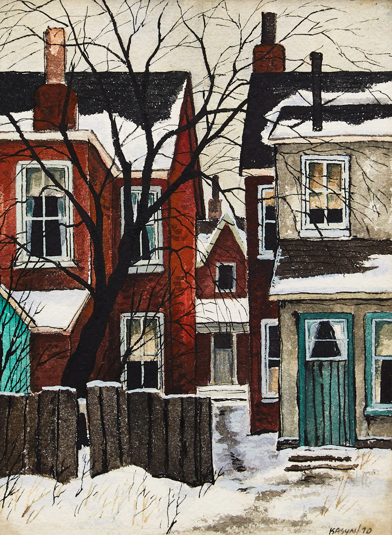 Backyard on Carlaw Ave. by John Kasyn