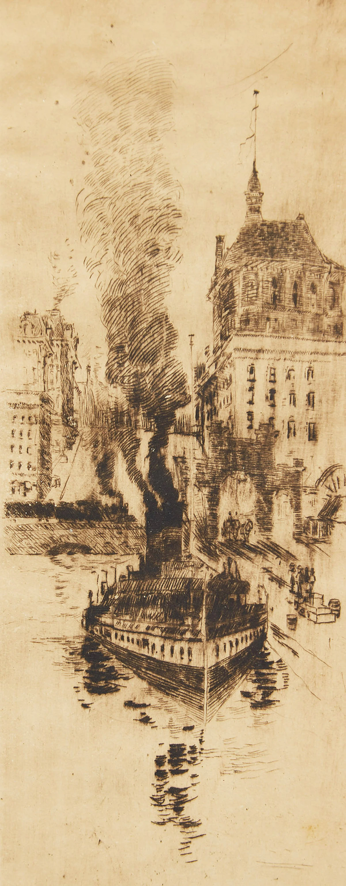 William James Thomson, Yonge St. Slip; Ridge Road, two etchings