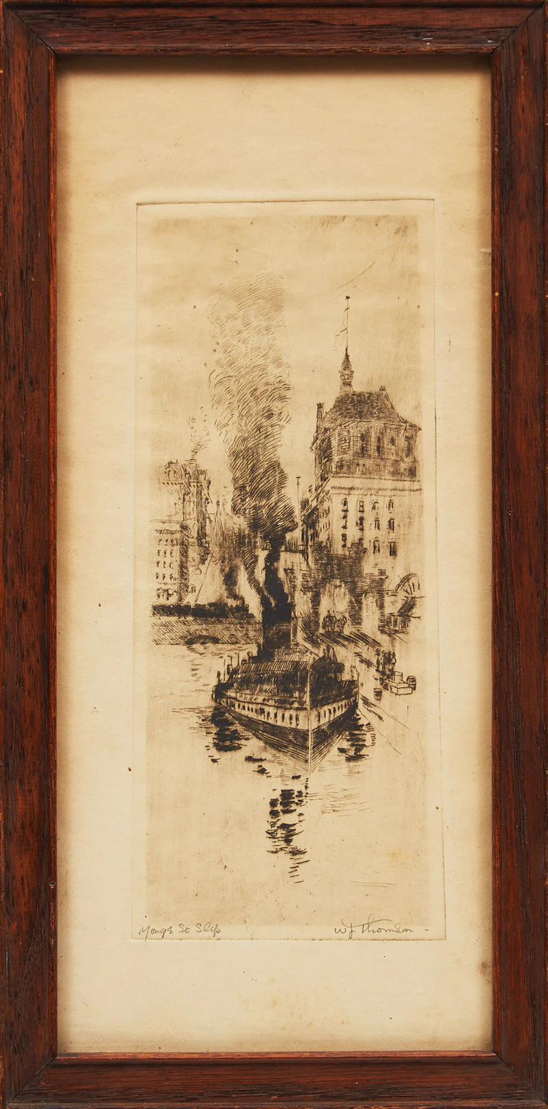 William James Thomson, Yonge St. Slip; Ridge Road, two etchings - view 2