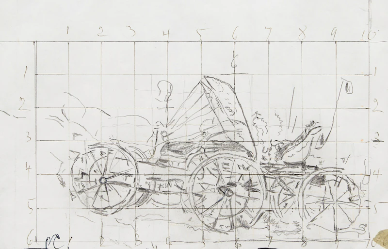Study of Horses Waiting by Paraskeva Plistik Clark