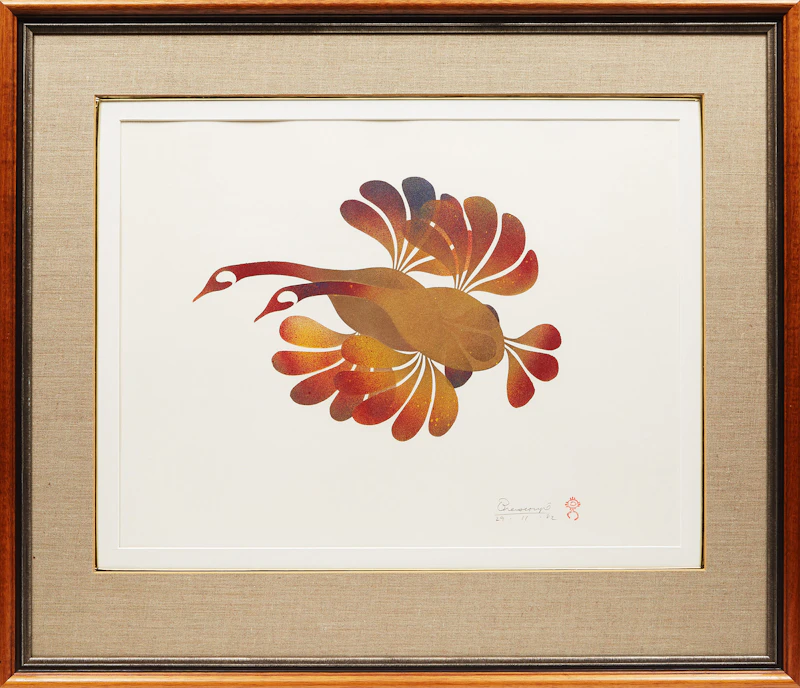 Simon Brascoupe, Untitled (Two Geese), silkscreen - view 2