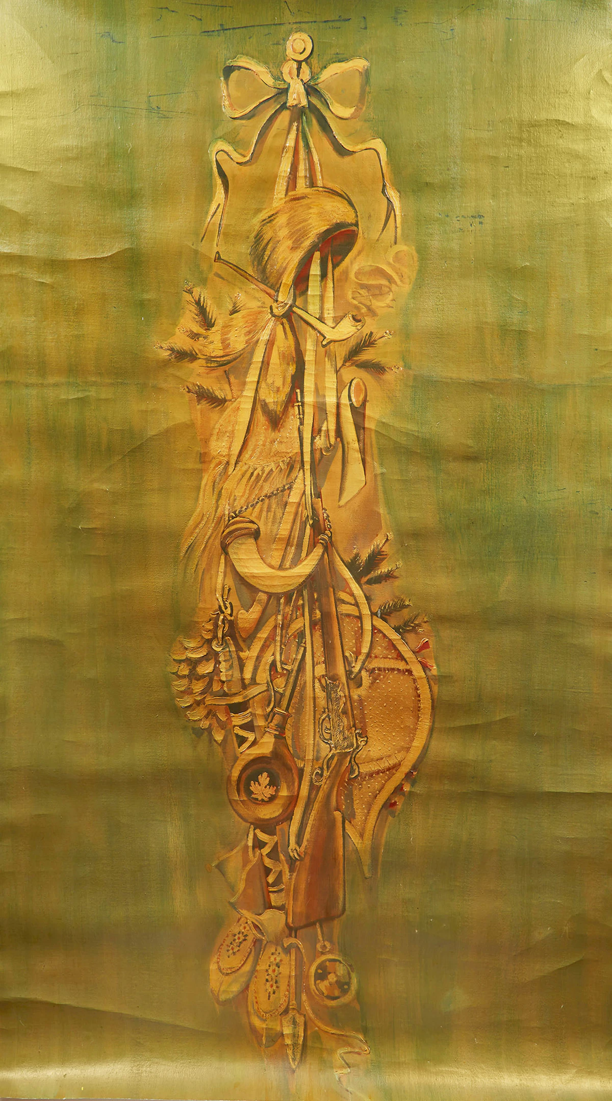 Albert Edward Cloutier, Untitled, oil on unstretched canvas