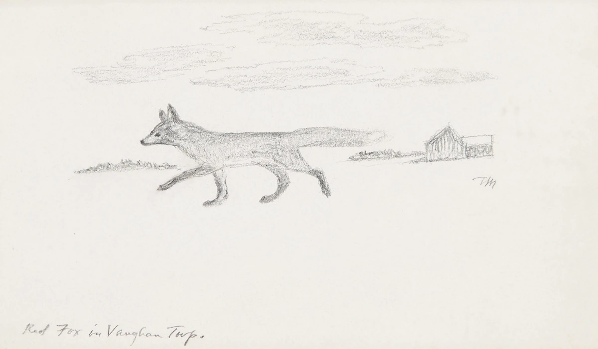 Thoreau MacDonald, Red Fox in Vaughan; Strawberry Roam, 2 drawings