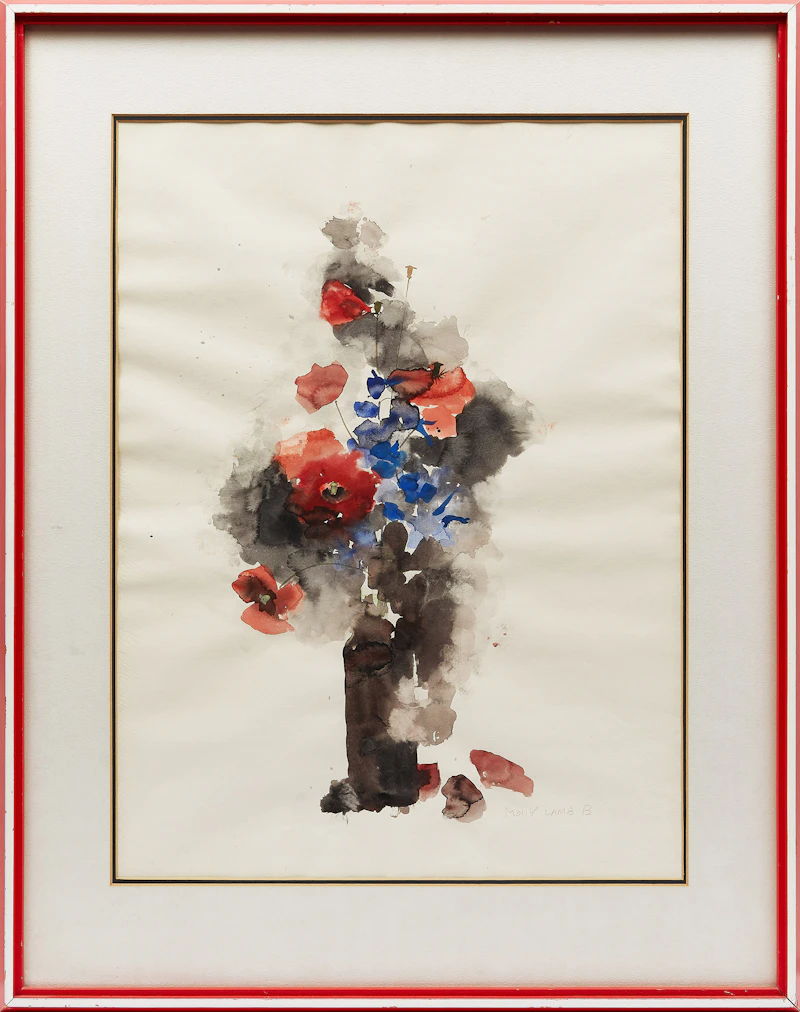 Molly Lamb Bobak, Poppies, watercolour - view 2