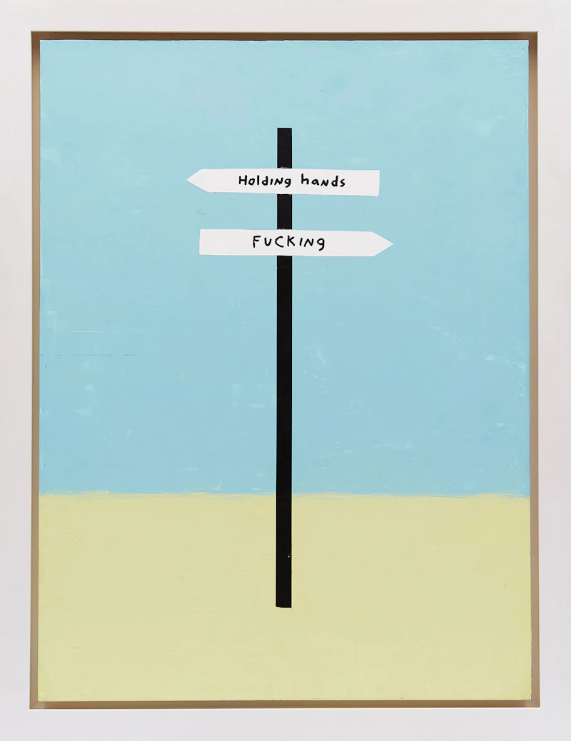 Michael  Dumontier and Neil Farber, Untitled (Holding Hands), 2011, mixed media on board - view 2