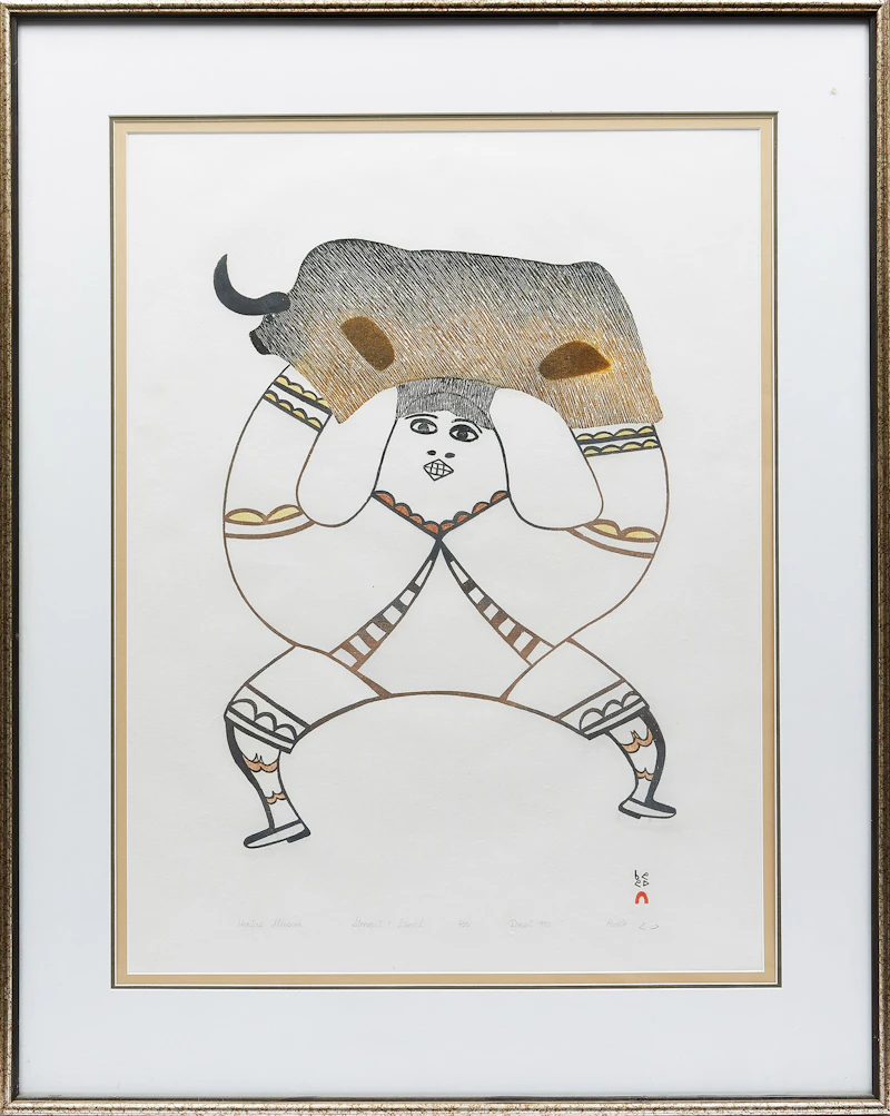 Pudlo Pudlat, Hunter’s Illusion , stonecut - view 2