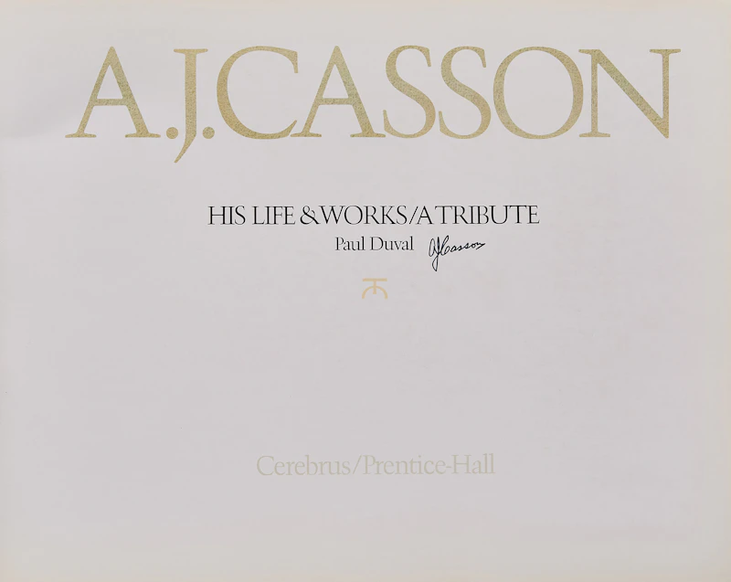 Paul Duval, A.J. Casson: His Life & Works, A Tribute, book - view 2
