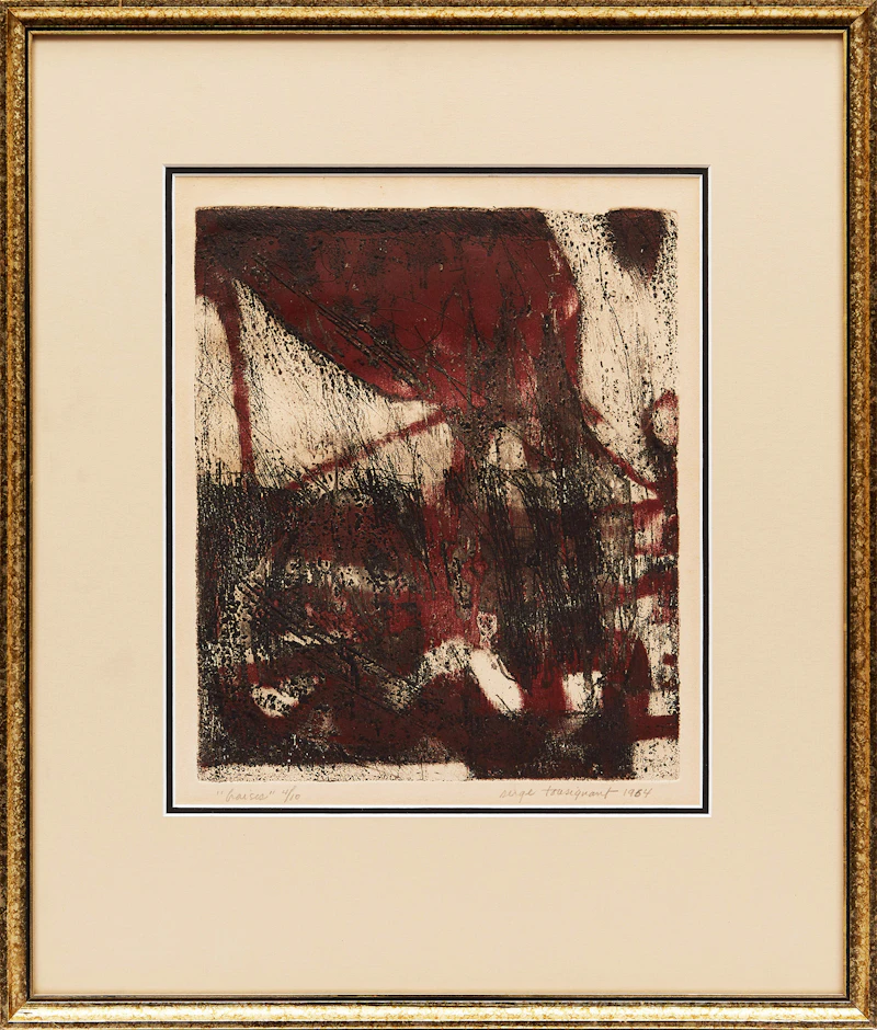 Serge Tousignant, Braises, etching, 1964 - view 2