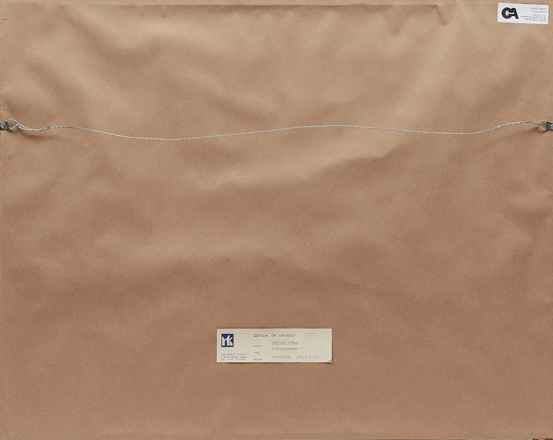 Antoine Dumas, Hivernement, acrylic on paper, 1979 - view 3