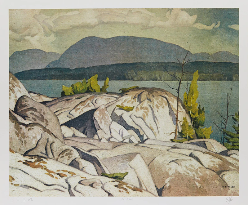 Birch Island; Summer Storm; Grey October Morning by Alfred Joseph Casson