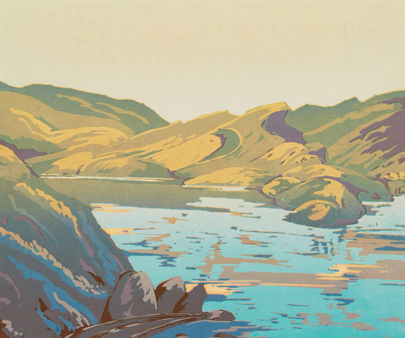 Vaughan Grayson, Jean Hunter, Weber, Three Mountain Landscape Prints , three colour serigraphs - view 4