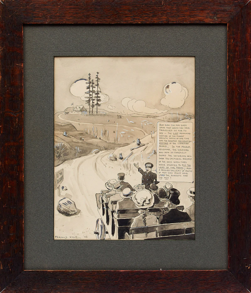 James Fergus Kyle, Untitled (Tour Guide), watercolour - view 2